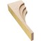 Ekena Millwork 3"W x 6"D x 18"H Thin Rockford Rough Cedar Woodgrain TimberThane Corbel, Primed Tan CORUR03X06X18ROCRCPR - alternate 5